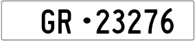 Trailer License Plate